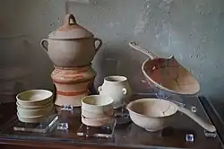 Сосуды, миски, ковши, жаровня, кувшин и кострюля