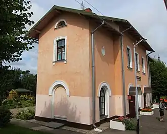 Пассажирское здании станции Ницгале