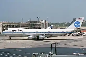 Пострадавший самолёт в 1983 году