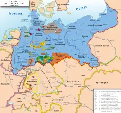 Map of the North German Confederation