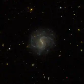 NGC 4195 (
  
    
      
        μ
        =
        25
        
          ,
        
        
          7
          
            ∘
          
        
      
    
    {\displaystyle \mu =25{,}7^{\circ }}
  
)