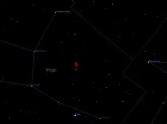 Расположение NGC 4376 на небосводе