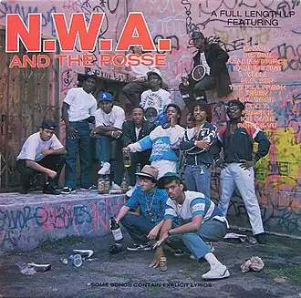Обложка альбома N.W.A «N.W.A. and the Posse» (1987)