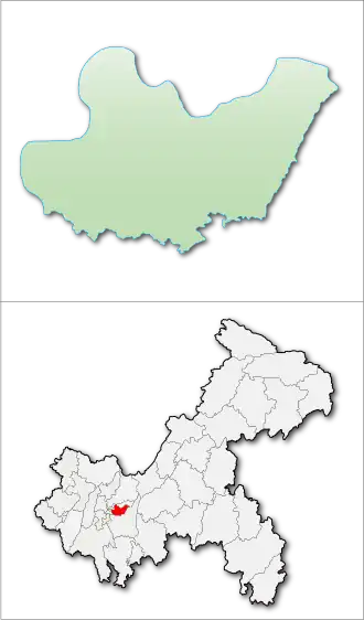 Наньань на карте