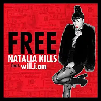 Обложка сингла Natalia Kills при участии will.i.am «Free» (2011)