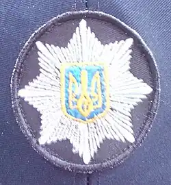Нашивка на кепках Национальной полиции Украины