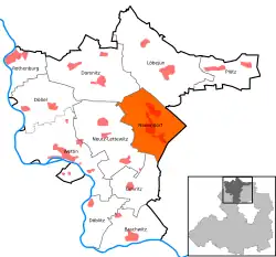 Науэндорф на карте коммуны