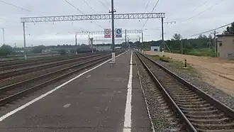 Снесённая платформа, вид на запад