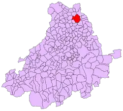 Расположение муниципалитета на карте провинции
