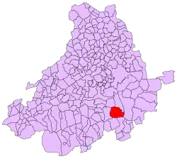 Расположение муниципалитета на карте провинции