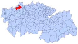 Расположение муниципалитета на карте провинции