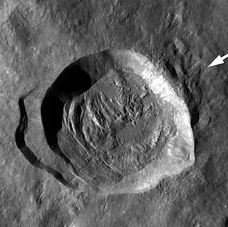 Снимок зонда Lunar Reconnaissance Orbiter.