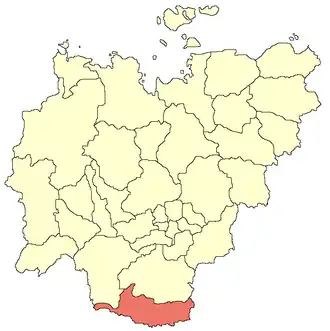 Нерюнгринский улус (район) на карте