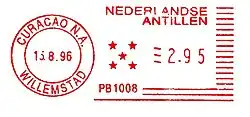 1996: в статусе той же автономии, объединявшей после выхода Арубы в 1986 году пять островов (обозначены пятью звёздочками)