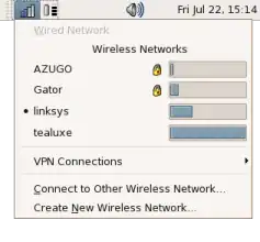 Скриншот программы NetworkManager