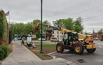 Монтаж станции севере Миннеаполиса. 2013 год