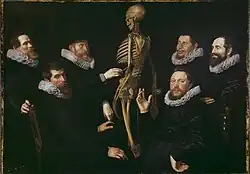 Урок остеологии доктора Себастьяна Эгбертца де Ври. 1619. Холст, масло. Исторический музей, Амстердам