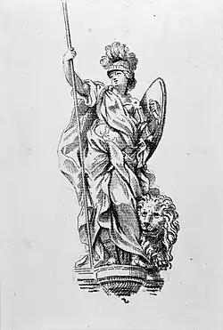 Аллегория Силы. Бумага, тушь, перо. Национальный музей изобразительных искусств, Стокгольм