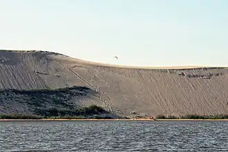 Песчаные дюны летом до Нида