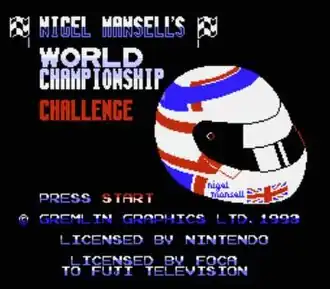 Титульный экран игры на Nintendo Entertaiment System