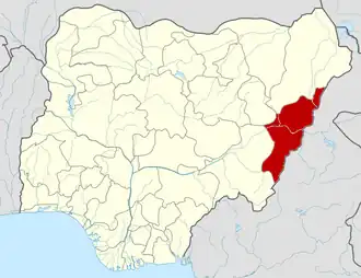 Адамава на карте