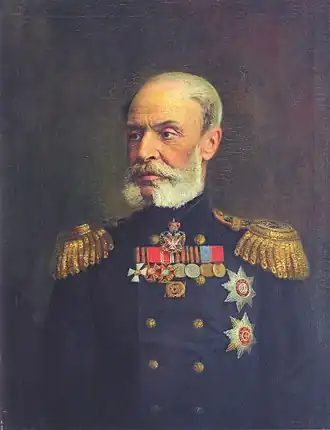 Портрет адмирала Николая Федоровича Метлина,конец XIX в. (ЦВММ)