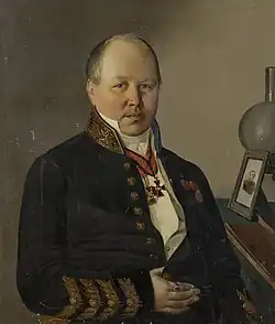 Портрет Николая Ивановича Кусова работы П. Чеборатёва, 1849 г.