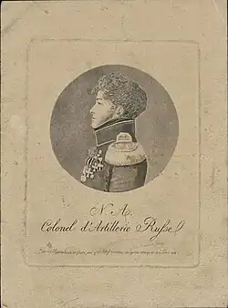 Предполагаемый портрет Н. Н. Антропова. Гравюра. Государственный исторический музей.