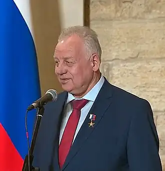 На вручении золотой звезды Героя Труда, 2020 год.