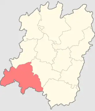 Ардатовский уезд на карте