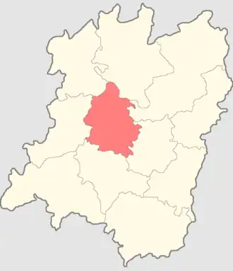 Нижегородский уезд на карте