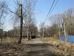 Вид в сторону конца улицы