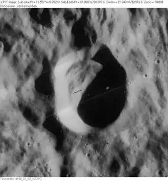 Снимок зонда Lunar Orbiter IV.