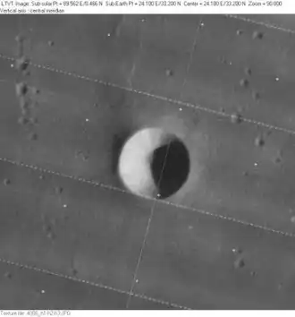 Снимок зонда Lunar Orbiter - IV.