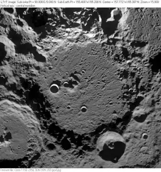 Снимок зонда Clementine