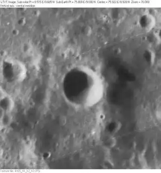 Снимок зонда Lunar Orbiter - IV