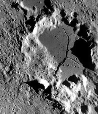 Снимок зонда Lunar Reconnaissance Orbiter.