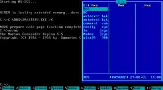 Скриншот программы Norton Commander