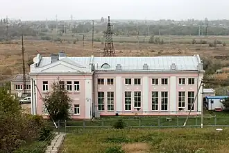 Здание Новотроицкой ГЭС с верхнего бьефа