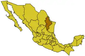 Свободный и Суверенный Штат Нуэво-Леон на карте