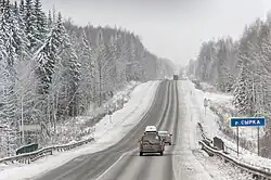 Верховья реки у пересечения с трассой M-7