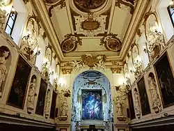 Интерьер Оратория-дель-Розарио в церкви Сан-Доменико. Палермо