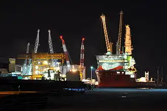 OSA Sampson ночью в Ростоке