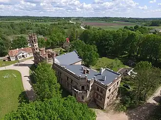 Общий вид замка с высоты