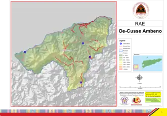 Окуси-Амбену на карте