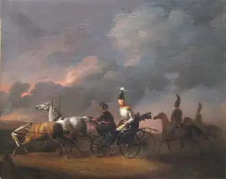 Офицер в дрожках (портрет императора Александра I)