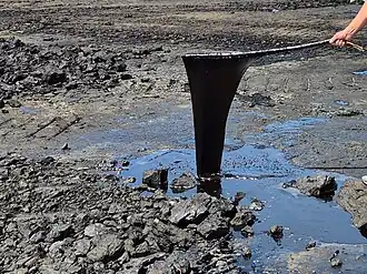 Выход сырой нефти на Пич-Лейк