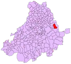 Расположение муниципалитета на карте провинции