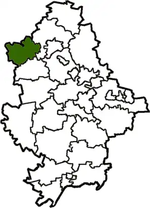 Александровский район на карте