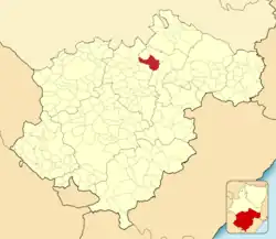 Расположение муниципалитета на карте провинции